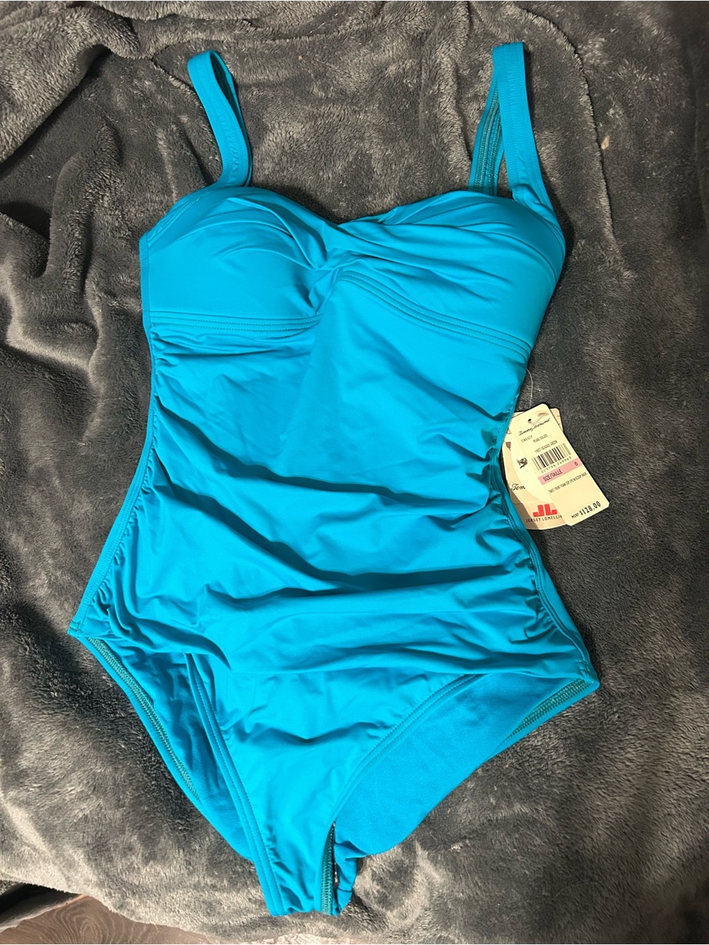 Tommy Bahama Bright Turquoise One-Piece Swimsuit